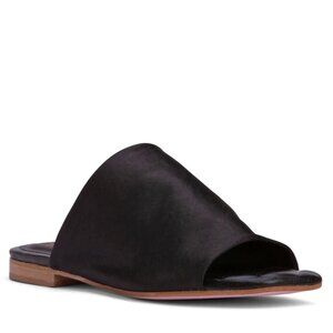 April Stretch Satin Flat Sandal